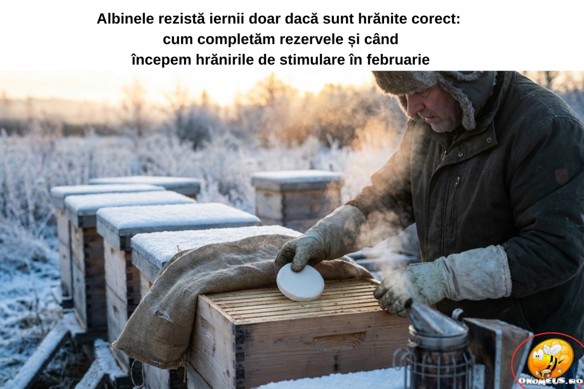 Albinele rezistă iernii doar dacă sunt hrănite corect: cum completăm rezervele și când începem hrănirile de stimulare în februarie