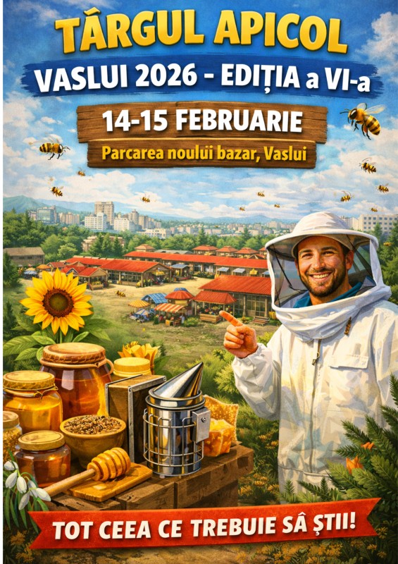 Târgul Apicol Vaslui 2026 – Ediția a VI-a - 14-15 Februarie