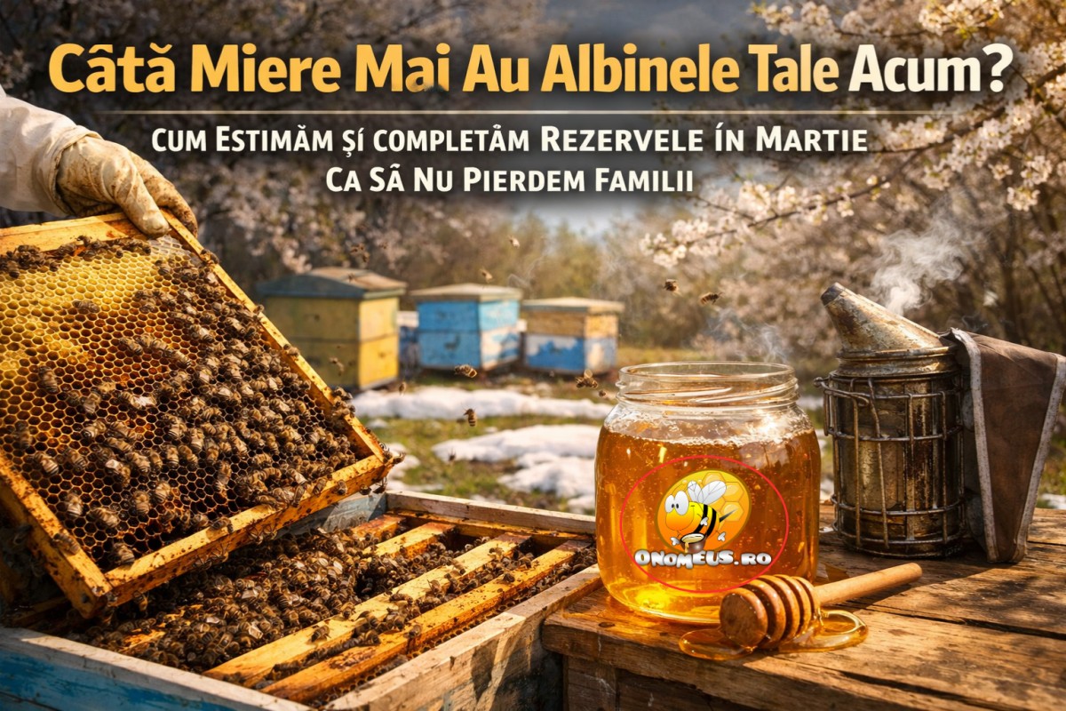 Cata Miere Mai Au Albinele Tale Acum? Cum Estimam Si Completam Rezervele In Martie Ca Sa Nu Pierem Familii