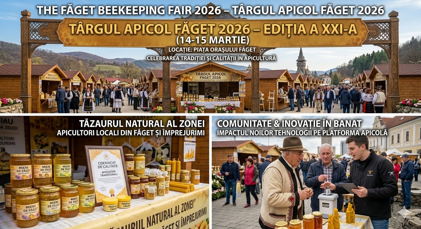 Târg Apicol Făget Ediția XXI 2026 | 14-15 Martie Timiș