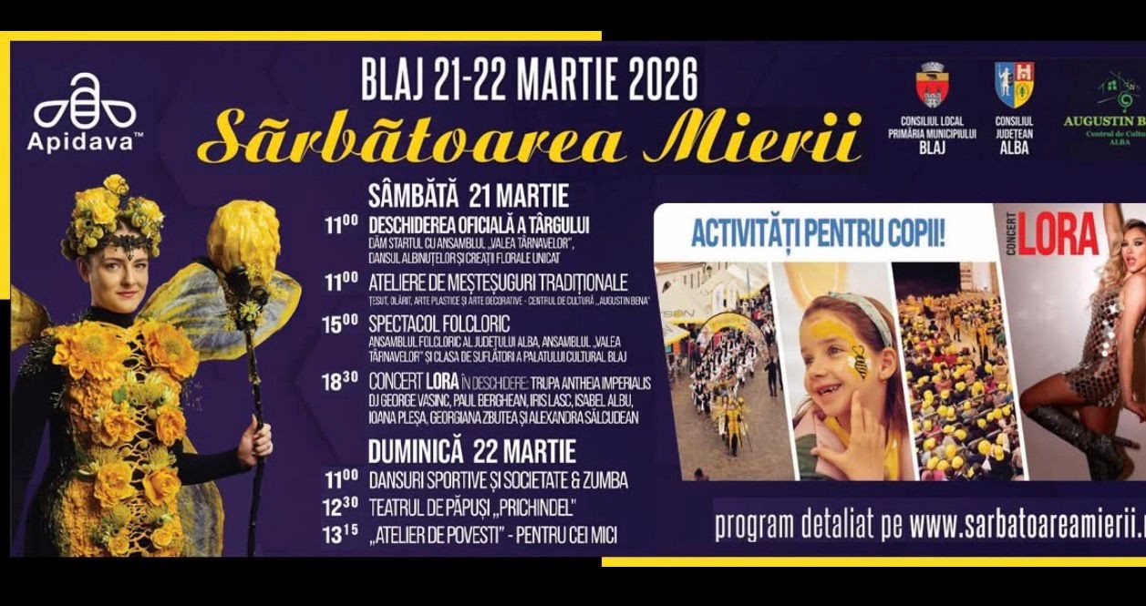 Târgul Apicol Blaj 2026 - Ediția a XVI-a (22-23 martie)
