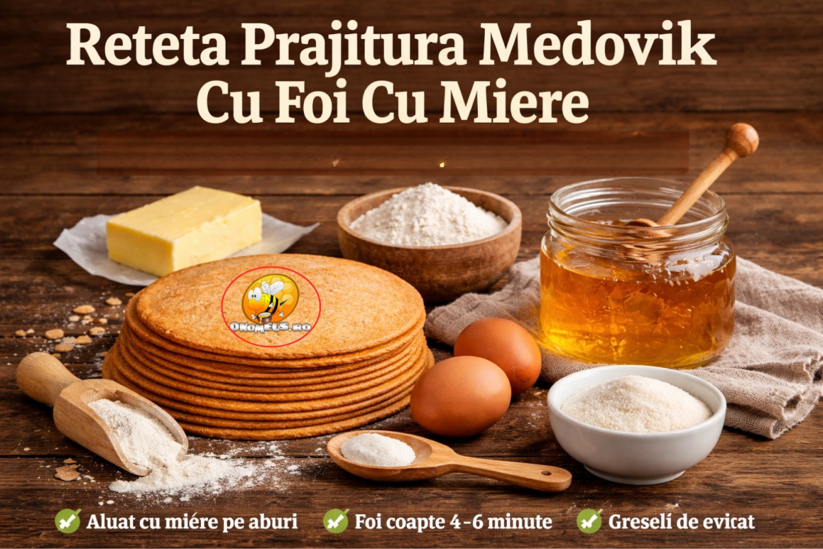 Reteta Prajitura Medovik Cu Foi Cu Miere-onomeus.ro