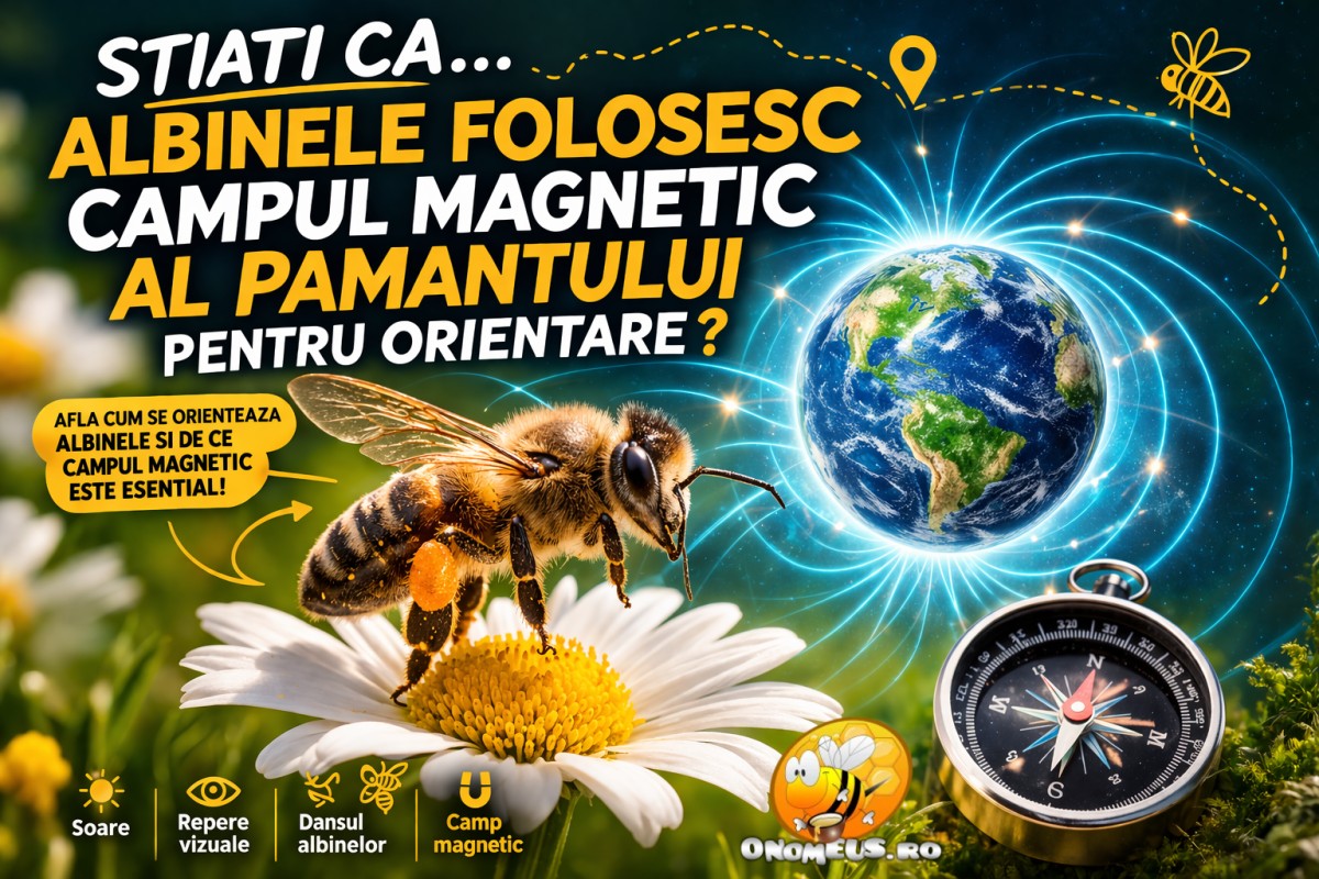 Stiati Ca… Albinele Folosesc Campul Magnetic Al Pamantului Pentru Orientare?