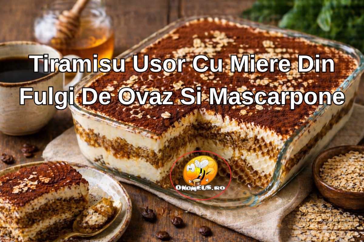 Tiramisu Usor Cu Miere Din Fulgi De Ovaz Si Mascarpone