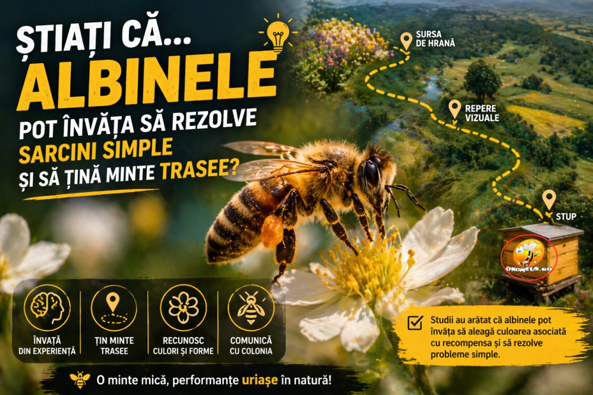 Stiati Ca… Albinele Pot Invata Sa Rezolve Sarcini Simple Si Sa Tina Minte Trasee?