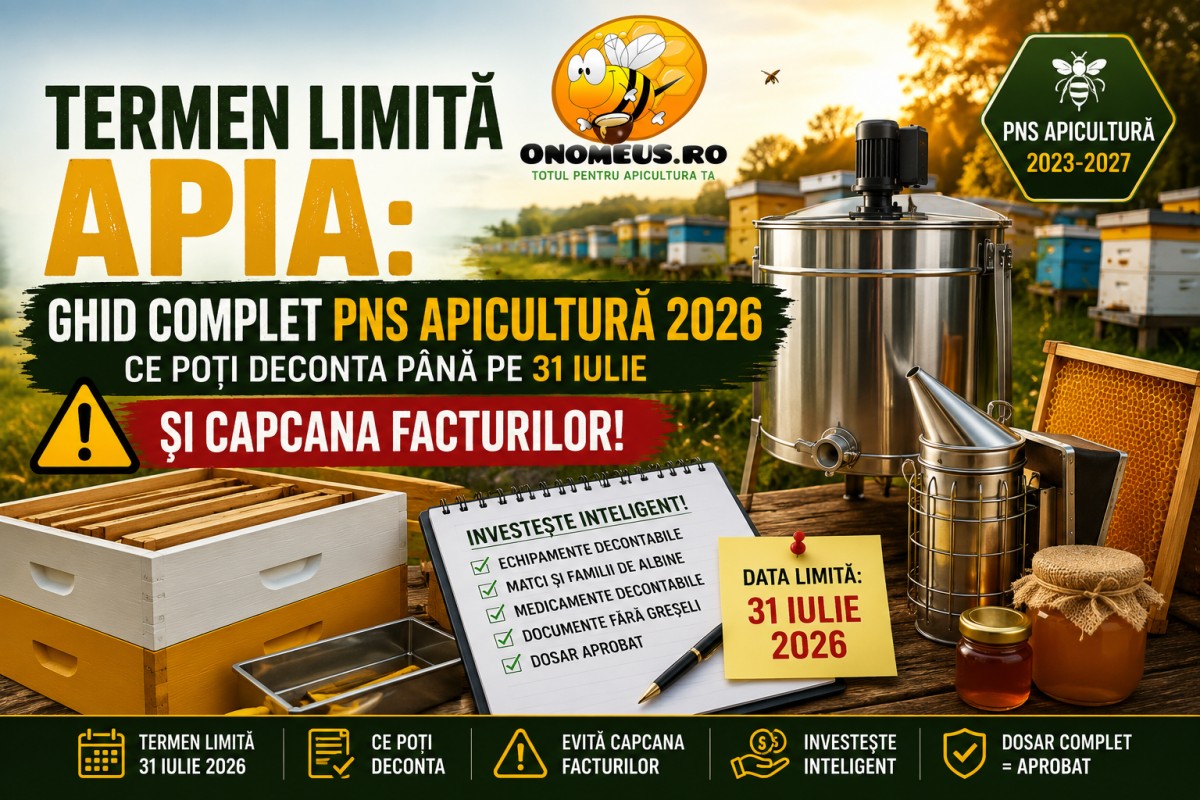 Termen Limita APIA: Ghid Complet PNS Apicultura 2026. Ce Poti Deconta Pana Pe 31 Iulie Si Capcana Facturilor!