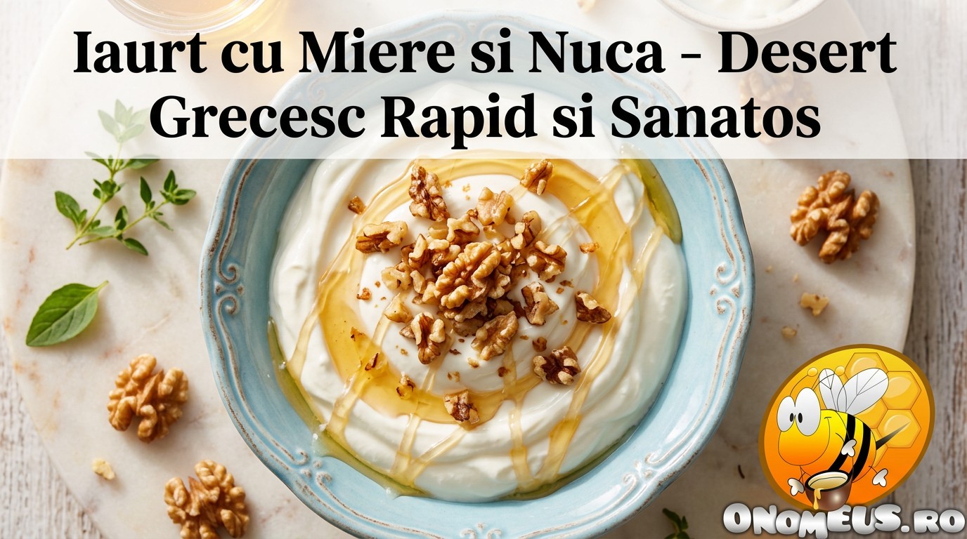 Reteta Desert Grecesc: Iaurt cu miere si nuca