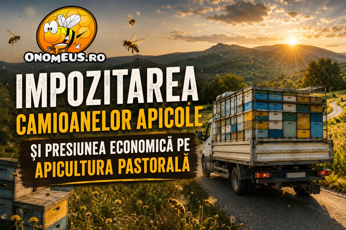 Impozitarea camioanelor apicole și presiunea economică pe apicultura pastorala
