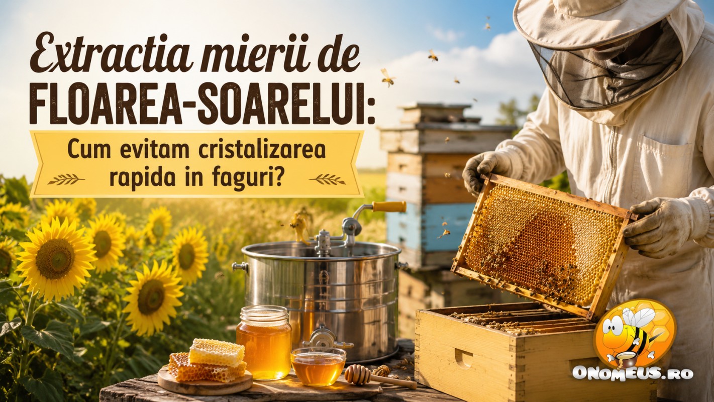 Extractia Mierii De Floarea-Soarelui: Cum Evitam Cristalizarea Rapida In Faguri?