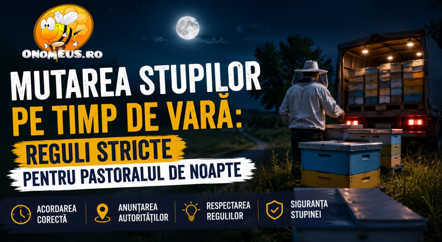 Mutarea stupilor pe timp de vară: Reguli stricte pentru pastoralul de noapte