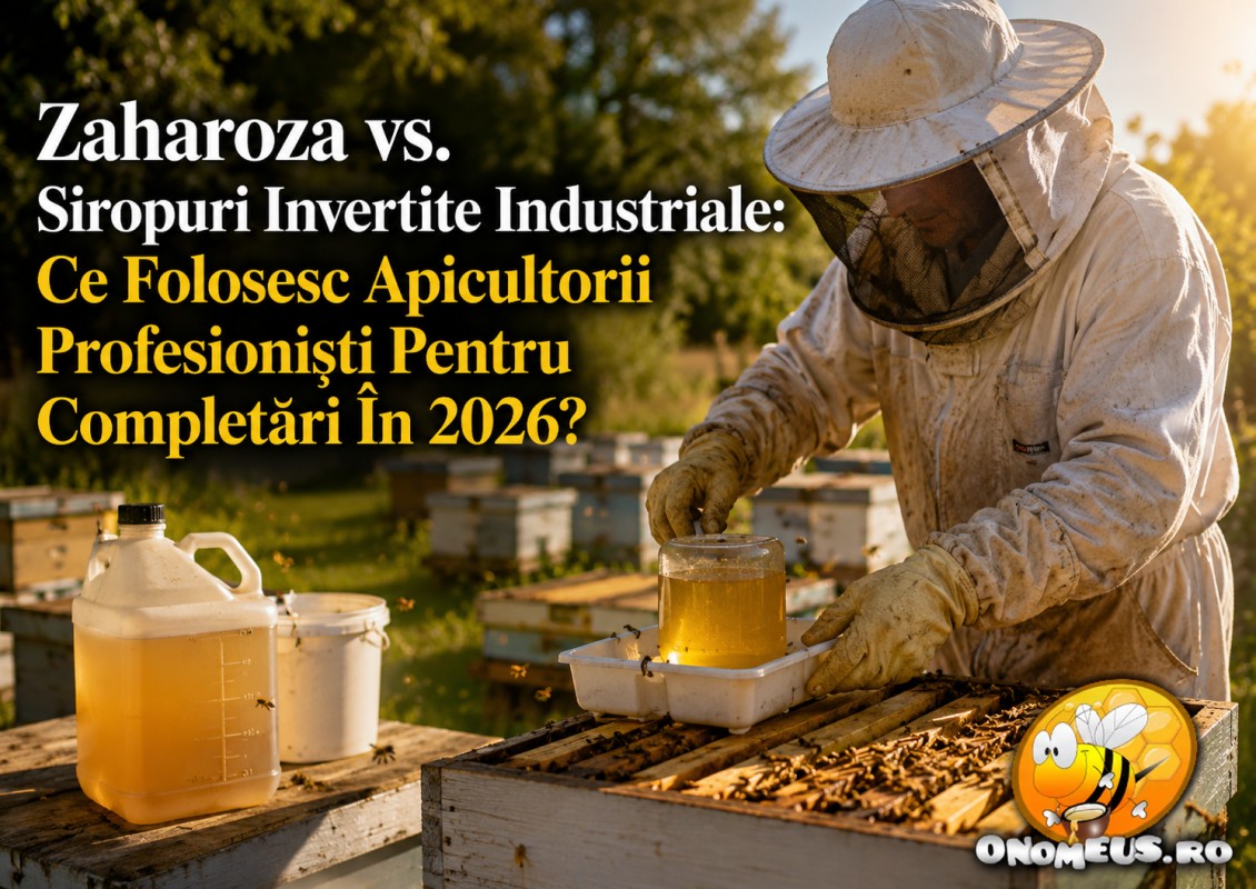 Zaharoza Vs. Siropuri Invertite Industriale: Ce Folosesc Apicultorii Profesionisti Pentru Completari In 2026?