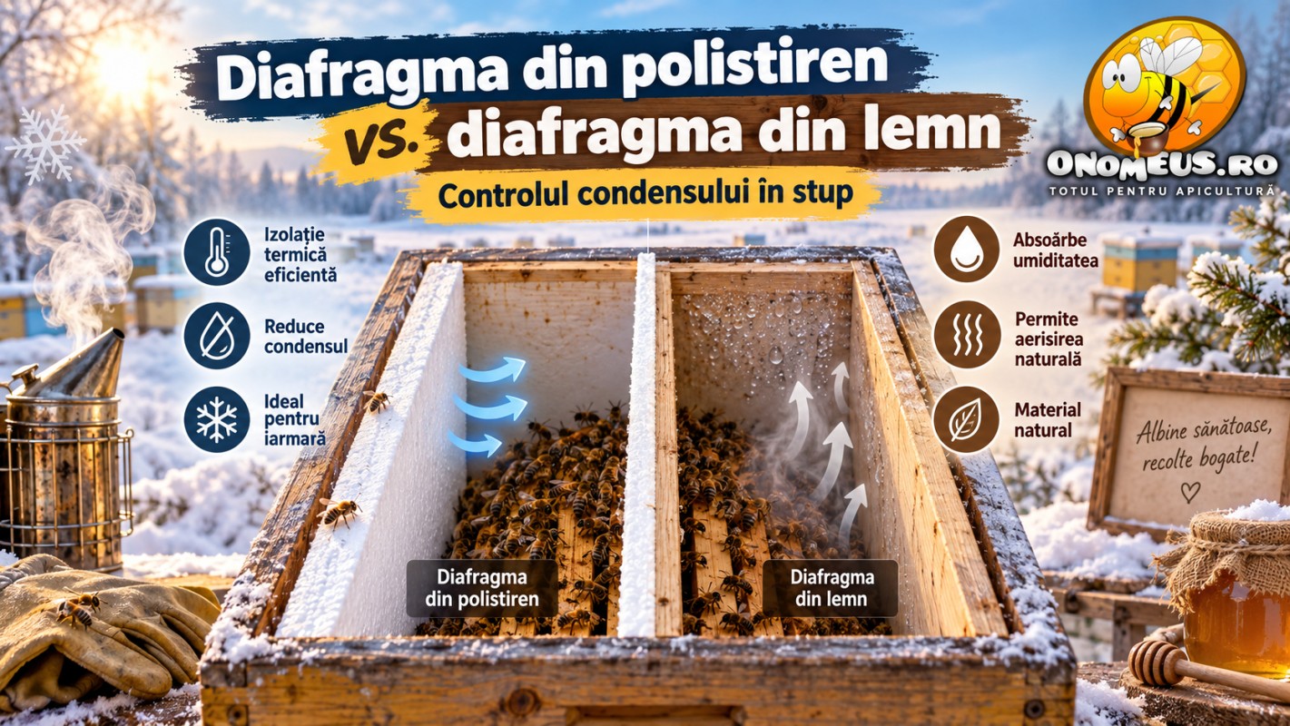 Diafragma din polistiren vs. Diafragma din lemn: Ce folosesc apicultorii profesioniști pentru controlul condensului?