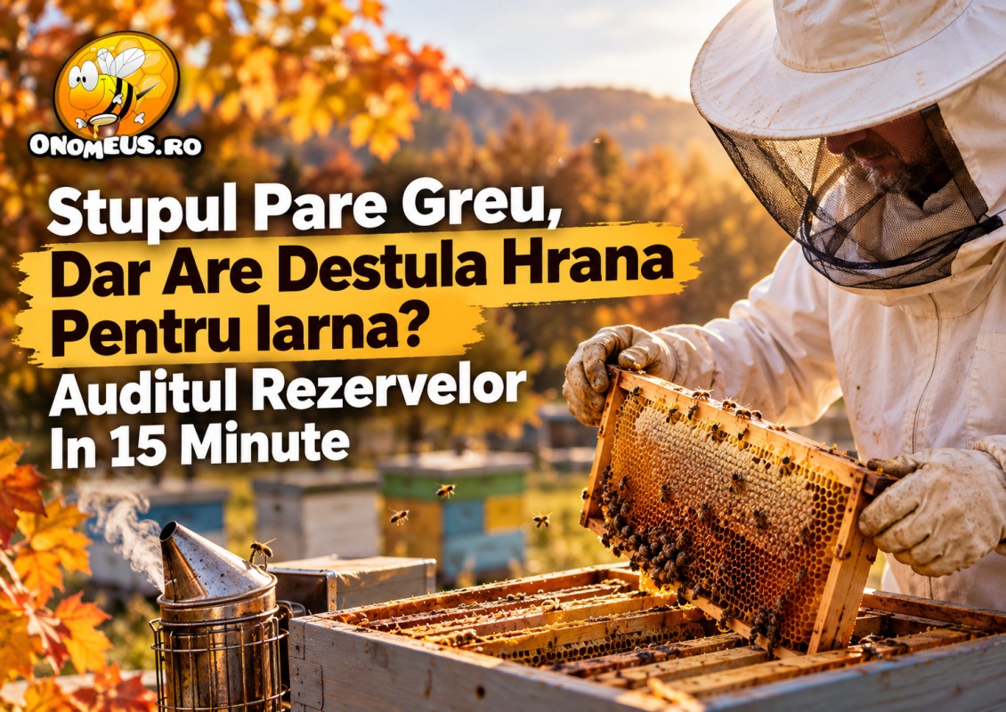 Stupul pare greu, dar are destula hrana pentru iarna? Auditul rezervelor in 15 minute