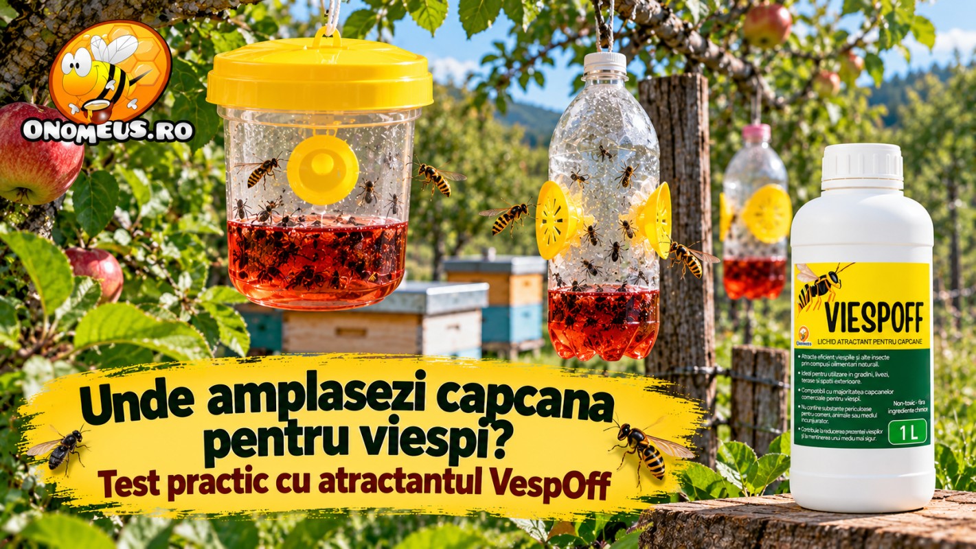 Unde amplasezi capcana pentru viespi? Test practic cu atractantul VespOff