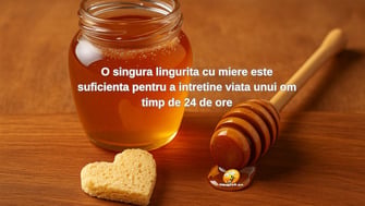 Stiati Ca... O singura lingurita cu miere este suficienta pentru a intretine viata unui om timp de 24 de ore?