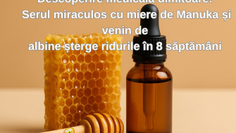 Descoperire Medicala Uimitoare: Serul Miraculos Cu Miere De Manuka Si Venin De Albine Sterge Ridurile In 8 Saptamani