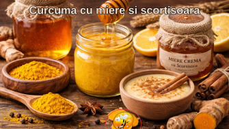 Curcuma cu miere si scortisoara