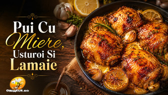 Pui cu Miere, Usturoi si Lamaie pentru o Masa Aromata