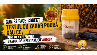 Cum se face corect testul cu zahar pudra sau CO2 pentru a determina gradul de infestare cu Varroa
