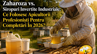 Zaharoza Vs. Siropuri Invertite Industriale: Ce Folosesc Apicultorii Profesionisti Pentru Completari In 2026?