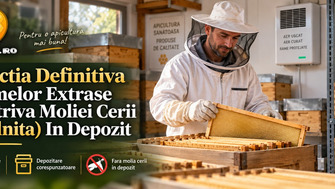 Protecția definitivă a ramelor extrase împotriva Moliei Cerii (Găselnița) în depozit