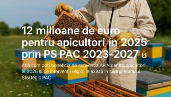 12 milioane de euro pentru apicultori in 2025 prin PS PAC 2023-2027 - onomeus.ro