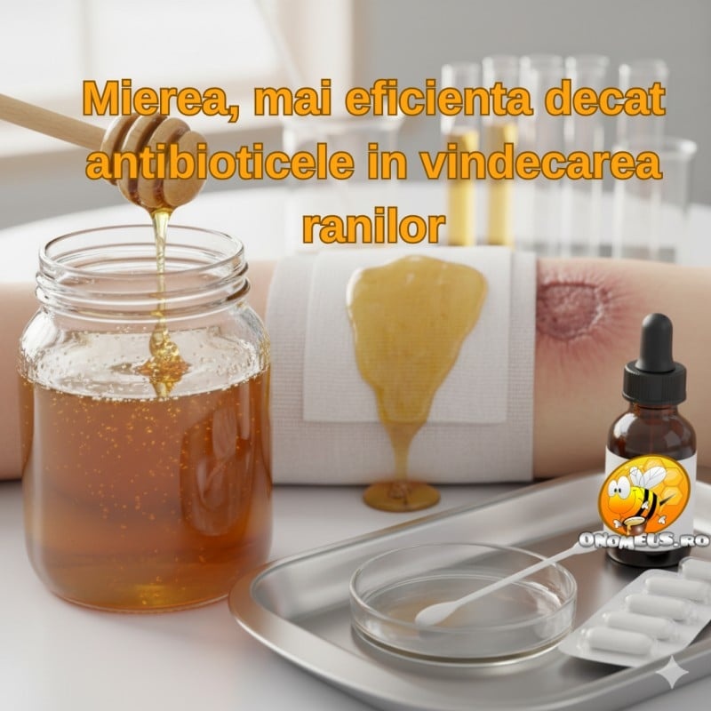 Descoperire uimitoare: mierea, mai eficienta decat antibioticele in vindecarea ranilor grave - onomeus.ro