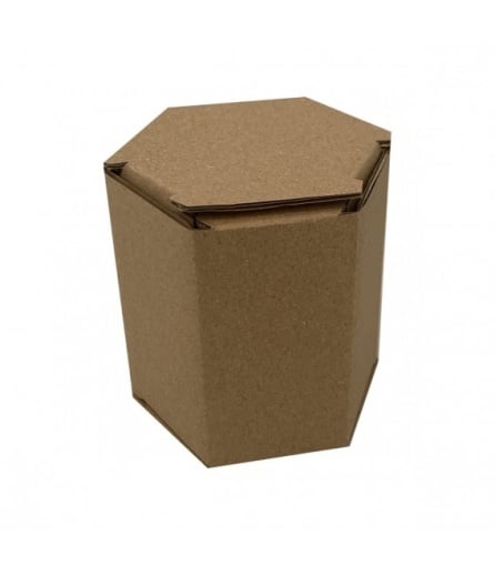 Ambalaj Decorativ „Honey” pentru 1 Borcan – Culoare Natur (43x43x80 mm)