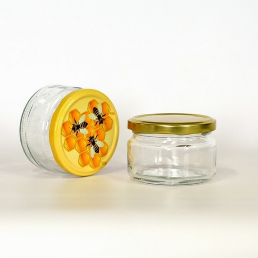 Borcan pentru ambalat mierea sau alte sosuri 250ml - Kaviar