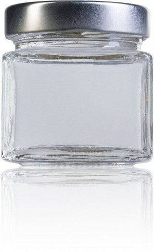 Borcan pentru marturii cu miere sau pentru laptisor de matca 40ml - Patrat