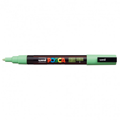 Marker pe baza de apa uni POSCA PC-3m - verde deschis