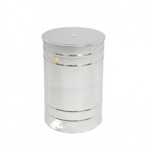 Maturator miere 200 l inox cu canea din plastic fara manere - Lyson