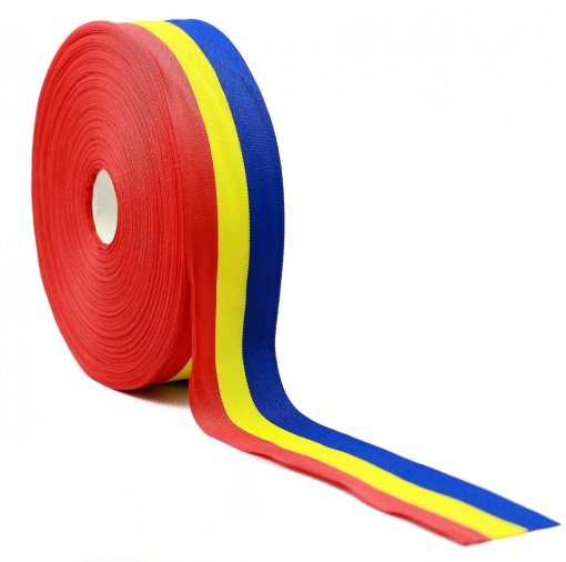 Banda tricolor 30mm pentru decoratiuni