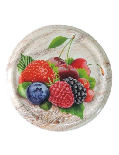 Capac pentru borcane diametru 82mm - Model cu fructe