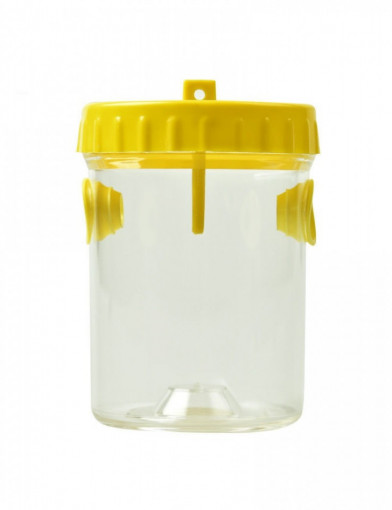 Capcana de viespi din plastic cu capac galben