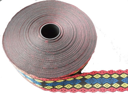 Banda tricolor tesuta Persomil - 25mm pentru decoratiuni