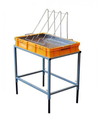 Tava de descapacit cu suport si tava din INOX - 10 cm Lyson