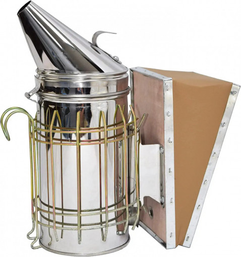 Afumator apicol din inox mediu - 28.5 cm