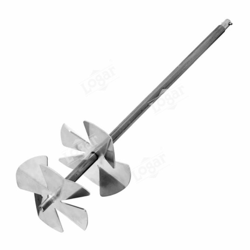 Omogenizator inox miere crema tip elice diametru 25 cm - lungime 60.4 cm - Logar