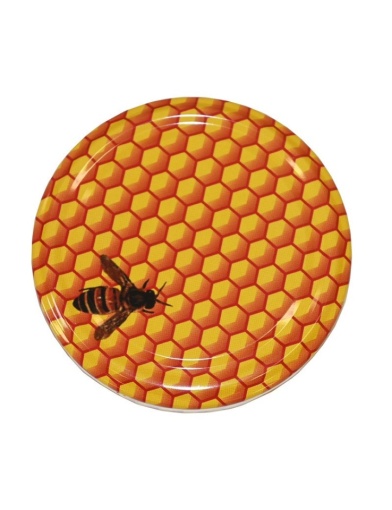 Capac Borcan 720 ml Model Fagure cu Albina – Diametru 82 mm