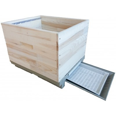 Fund din plastic antivarooa cu colector de polen pentru stup de 10 rame-onomeus.ro