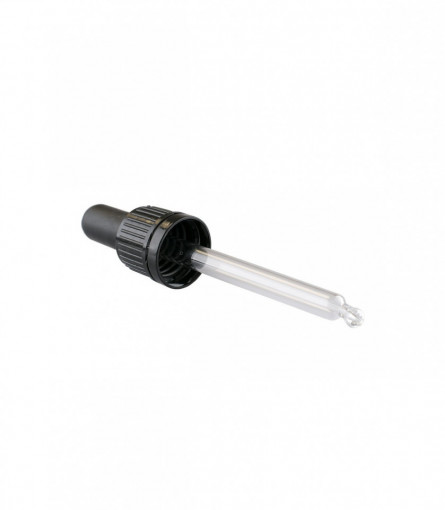 Capac cu pipeta din sticla FI18mm - pentru sticle de 10 ml
