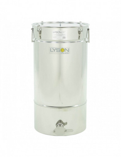 Maturator din inox 70 L cu manere, cleme pentru capac si canea din inox - Lyson Premium Line