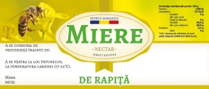 Eticheta miere de Rapita Nectar direct din stup 115mm x 50 mm
