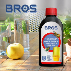 Lichid Atractant Împotriva Viespilor și a Muștelor Bros - 200 ml