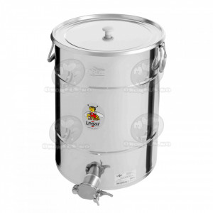 Maturator din inox 50 kg cu manere si canea inox - Logar