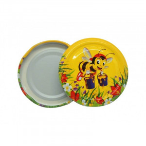 Capac pentru borcane diametru 66mm - Albina cu sapca