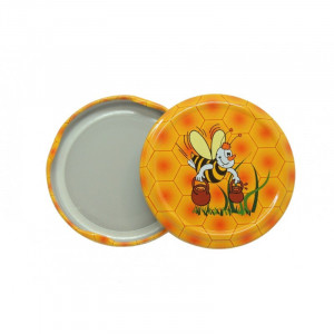 Capac pentru borcane diametru 82mm - Albina cu galeti