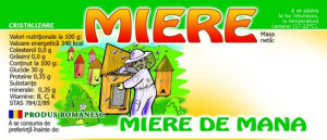 etichete de mana borcan miere