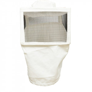 Masca apicola patrata cu bust cu plasa de protectie de metal